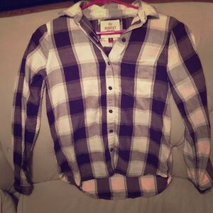 Pretty x purple x plaid shirt